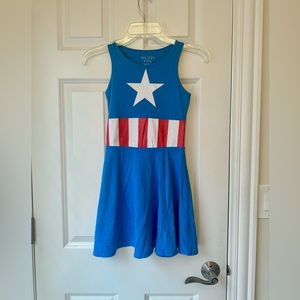 Marvel Captain America Mini Fit & Flare Dress